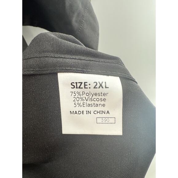 Men's Casual Button Down Shirts Wrinkle-Free Short Sleeve Business Dress Sz 2XL - Picture 5 of 15